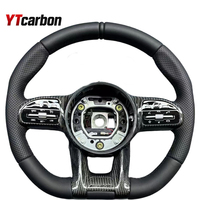 Volant en cuir personnalisé et en cuir perforé YTcarbon pour C E Class W204 X204 W205 CLA X118 C238 X253 GLC 63 C63 E63 AMG