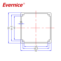 Boîtier en aluminium anodisé pour électronique, boîtier d'instrumentation, boîte de jonction, boîtier pour rail DIN