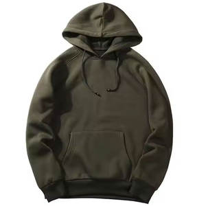 Patrón sólido 100% algodón liso Sudadera con capucha Color personalizado Sudadera básica con cuello redondo para invierno - Product Image 6