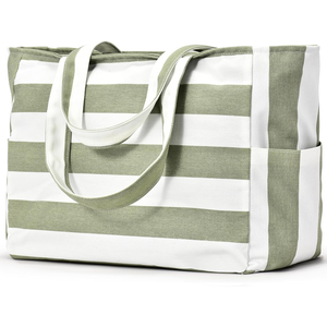 Bolsa <span class=keywords><strong>de</strong></span> Playa Plegable Impermeable Grande Personalizada para Mujer, Bolsa <span class=keywords><strong>de</strong></span> Malla para Natación, Bolsa <span class=keywords><strong>de</strong></span> Compras con Cierre para Viajes y Vacaciones - Product Image 1