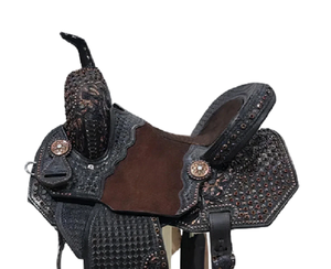 Sillín de caballo de cuero genuino de calidad superior con color personalizado y logotipo, combinación perfecta para Western Endurance English Racing - Product Image 3