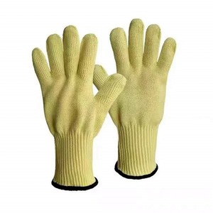 Guantes de seguridad de para-aramida resistentes al calor y a los cortes para trabajos de manipulación de vidrio y metal - Product Image 3