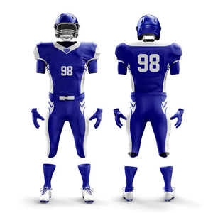 Tenue d'équipe professionnelle de football américain unisexe à manches courtes, imprimée, à séchage rapide, confortable, ensemble de vêtements de sport, expédition - Product Image 1