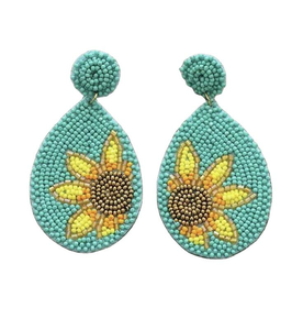 Boucles d'oreilles élégantes multicolores en perles de rocaille faites à la main boucles d'oreilles couronne de Noël comprend des perles de rocaille couleur par glowin fashion - Product Image 6