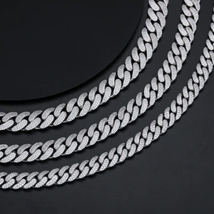 สร้อยข้อมือชุบทอง18K สำหรับผู้ชายสร้อยคอเพชรโมอิสแบบสั่งทำ - Product Image 5