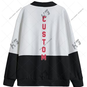 École | Collège | Veste universitaire personnalisée – Cardigan unisexe style Letterman à boutons - Product Image 2