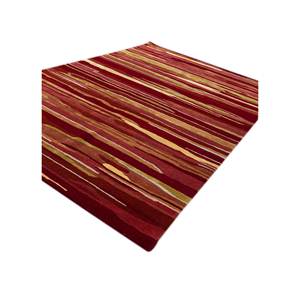 Alfombra Acar Tra-14752 de Lana y Viscosa Hecha a Mano con Diseño Abstracto Rojo y Naranja para Decoración de Sala de Estar y Pasillos - Product Image 2