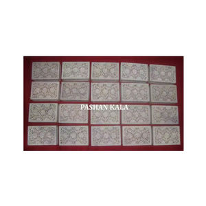 Boîtes à chocolat en pierre de savon avec motif de sculpture florale pour la décoration de la maison - Product Image 1