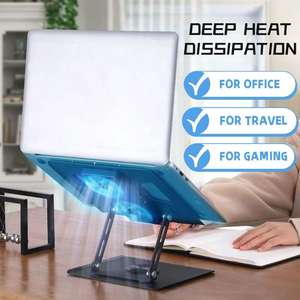 Support de tablette PC en métal rotatif à 360 degrés, pliable, ergonomique, réglable en hauteur, offrant confort et commodité - Product Image 2