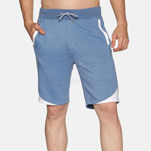 Pantalones cortos de gimnasio cómodos para hombre, cintura elástica, bolsillo, ropa de entrenamiento teñida Lisa para culturismo, ropa de artes marciales MMA - Product Image 6