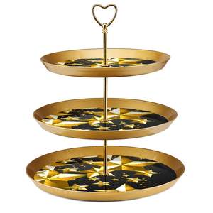 Hot Sell Cake <b>Stand</b> Wedding Centerpieces Luxury Decoration <b>Display</b> <b>Stand</b> Dessert Cake <b>Plate</b> Round Custom Design in Wholesale - Product Image 3