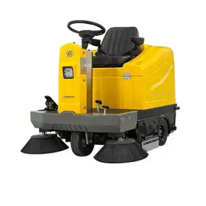 Electric Street Four Wheel Steering Road Sweeper Cleaning Machine Road Sweeping Machine in Germany Road floor driving sweeper