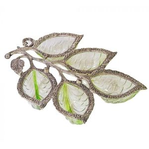 Juego de cuencos de servicio único para el hogar, cuencos de frutas y nueces para fiesta de boda, decoración, Color dorado, diseño moderno, plato de ensalada de Metal y plato - Product Image 2