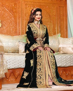 Exquisito Vestido de Novia Largo hasta el Suelo con Tela de Satén Turca, Cintura Natural, Estampado Floral, Transpirable, Antiarrugas, Estilo Fiesta, Elegante - Product Image 1