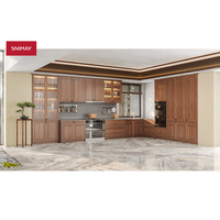 Snimay Meubles de luxe entièrement ajustés en palissandre Design traditionnel Style Shaker Armoires de cuisine modulaires complètes en bois de Malaisie