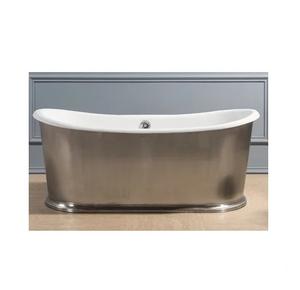 Baignoire en acier inoxydable de grande taille, nouveau design ovale, baignoire en acier galvanisé fabriquée à la main, réservoir de stock de qualité supérieure, articles de bain - Product Image 2