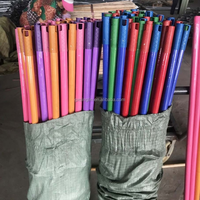 Produit phare 2026 – Manche de balai en bois d'eucalyptus recouvert de PVC, avec poils doux, portable et léger