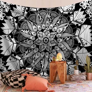 Indian Meditation Yoga Tapestry Decoration Psychedelic Mandala Floral Pattern Wall Hanging <b>Hall</b> Decor - Product Image 1