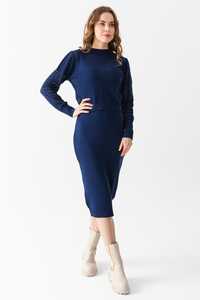 Prendas de punto especiales para mujer Estilo de dos piezas Suéter de manga larga Correa Vestido interior Ajuste cómodo Oficina, Traje de punto diario - Product Image 3