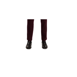 Pantaloni da Uomo Slim Fit Paisley & Grey Rossi X-Large Casual in Cotone con Pieghe Frontali e Logo in Vita Taglia Grande Vestibilità Comoda - Product Image 3