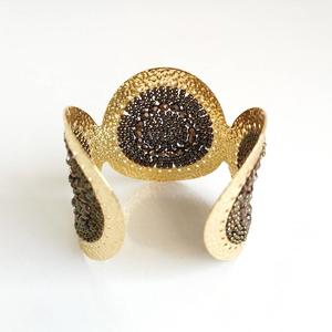 กำไลทองเหลืองสั่งทำจากอินเดียฝังด้วยลูกปัดแก้วสีสำหรับเครื่องประดับแฟชั่น Hfcraft - Product Image 4