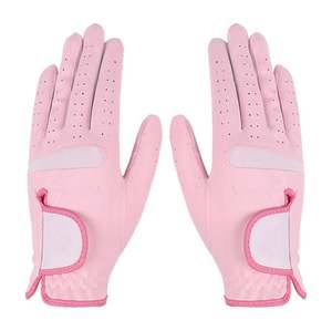 Manufacturer Leather Golf <b>Gloves</b> Hand Grips High Quality Sheepskin Leather Breathable Custom Logo Golf <b>Gloves</b> for Women - Product Image 6