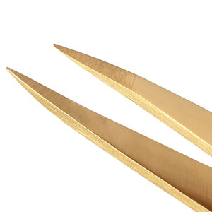 Bas prix dames pince à épiler les sourcils en acier inoxydable vente chaude en acier inoxydable sourcil or pince à épiler - Product Image 2