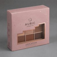 Fournisseur en gros, fabricant, boîte cosmétique de haute qualité, écologique, pour la vente au détail, avec fenêtre, palette de maquillage, emballage personnalisé