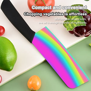 Cuchillo de Chef con Hoja de Cerámica y Mango de Plástico con Diseño Floral para Acampar al Aire Libre, Envío Gratis, Suministro de Fábrica - Product Image 5