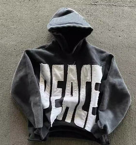 Fabricantes de Ropa, Sudaderas con Capucha Extra Grandes de Invierno, 100% Algodón, con Logotipo Personalizado, Cierre de Cremallera Bordado, Venta al Por Mayor - Product Image 2