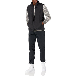 Gilet matelassé pour homme, service OEM, à vendre, vêtements décontractés, logo personnalisé, veste sans manches légère à fermeture éclair pour homme - Product Image 4