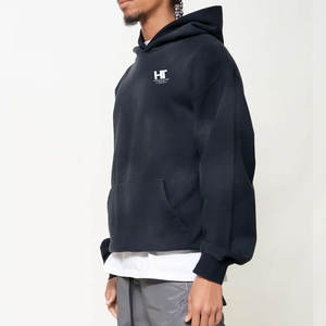 Ligero secado rápido transpirable sólido invierno sol se desvaneció sudaderas con capucha ropa informal precio bajo básicos 100% algodón polar - Product Image 3