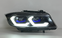 Accessoires pour BMW E90, mise à niveau des phares laser style G80 avec feux de signalisation H1 pour voitures de 2005 à 2012, phares halogènes et xénon