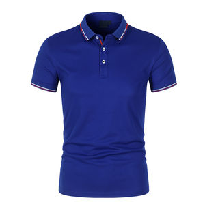 Los hombres más demandados para Polo Camisa Cómoda Algodón Poliéster Patrón sólido Transpirable Tallas grandes Impresión personalizada Precio barato - Product Image 1