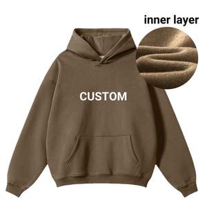Sudaderas con capucha bordadas de gran tamaño con gráfico personalizado de 350 Gsm para hombres y mujeres, sudaderas con capucha estampadas de invierno y otoño para adultos Unisex - Product Image 6