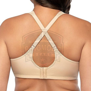 Sujetador Deportivo para Mujer de Primera Calidad, Spandex y Poliéster, Transpirable, con Logotipo Frontal Simple, Ecológico, Sin Costuras, Personalizable - Product Image 2