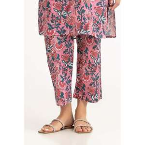 Pantalon décontracté pour femme, imprimé Green Lawn, taille mi-haute élastique, style cargo, ample et respirant - Product Image 3