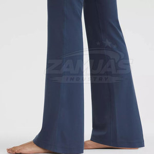 Pantalones de yoga de diseño personalizado para mujer, talla grande, hechos de spandex y poliéster, pantalones ajustados de yoga de estilo único para mujer - Product Image 6