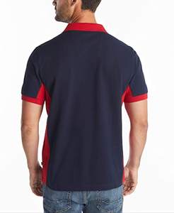 Polo de algodón liso con estampado personalizado para hombre, camisas polo de talla grande de secado rápido, ajuste ajustado, sublimación, tejido, informal, sólido - Product Image 4