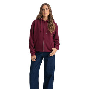 เสื้อฮู้ดซิปเต็มตัวสำหรับผู้หญิงไซส์ใหญ่ พรีเมียม บุซับใน ผ้าฟลีซนุ่มสบาย 100% ผ้าฝ้าย ใส่สบายๆ ในฤดูหนาว - Product Image 2