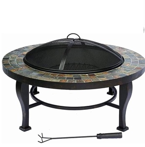 Fosas de fuego para jardín Brasero de acero al aire libre para calentador de jardín Camping Cesta de fuego portátil Chimenea Tazón para quemar - Product Image 5