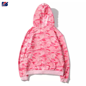 Sudadera con capucha unisex con impresión de soplo de logotipo personalizado, Sudadera con capucha y cremallera de peso pesado de algodón y poliéster, sublimación con impresión de soplo de cara completa - Product Image 2