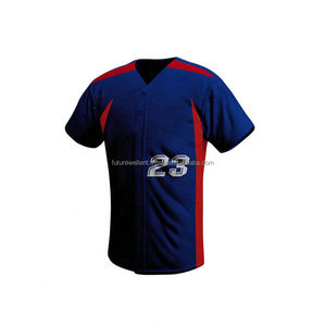 Évacuation de l'humidité Uniformes de baseball de haute qualité Softball Jeunes Design personnalisé par sublimation Ensembles d'uniformes en polyester 100% - Product Image 5
