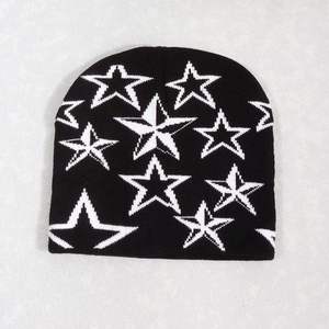 Gorro de Invierno de Seda, Suave, Cálido, Transpirable, con Diseño de Estrellas, Cómodo, Unisex, para Clima Frío, Diseño Elegante, Personalizable, para Uso Diario - Product Image 6