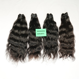 Extensiones de cabello Remy alineado con cutícula virgen 100% al por mayor Tengle Free ondulado Templo Vietnamita cabello humano indio suelto onda profunda - Product Image 3