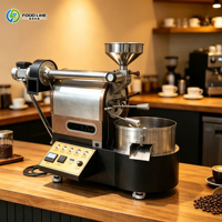 Machine à torréfier les grains de café en acier inoxydable pour café, machine à torréfier les grains de café