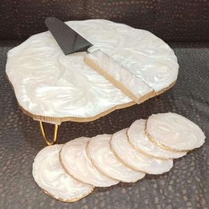 Base para Pastel de Resina Decorativa, de Lujo, Ecológica, Resistente al Calor, Diseño Personalizable para Servir Pasteles, Moderna, para Postres/Cupcakes - Product Image 5