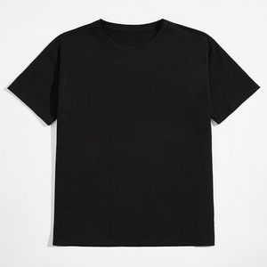 T-shirts à col rond de haute qualité pour hommes 180g Sport vêtements quotidiens écran en soie personnalisé entraînement de gymnastique pur coton t-shirt de conception personnalisée pour hommes - Product Image 4