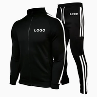 Dernière mode, haute qualité, respirant, imprimé, polyester/coton, ensemble de sport 2 pièces, longueur intégrale, léger, séchage rapide