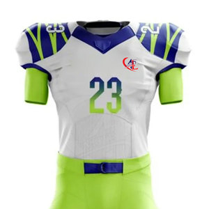 Venta caliente Uniforme de fútbol americano hecho a medida Ropa deportiva de secado rápido para adultos unisex Tallas grandes Mangas cortas - Product Image 3